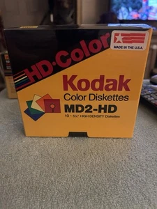Vintage Kodak Color Diskettes 5.25" MD2-HD (2S/HD) – 1988 SEALED! - Picture 1 of 3