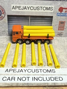 6 neue gelbe Pfeifen für Lesney Matchbox Superfast Pipe Truck Nr. 10-D 6 Pfeifen - Bild 1 von 4