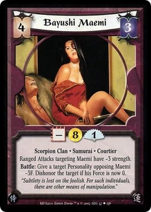 Bayushi Maemi - Khan's Defiance - Legend of the Five Rings CCG - Bild 1 von 6