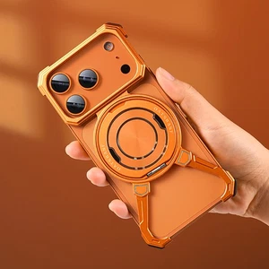 Metal Bumper Frame Case Magnets Ring MagSafe Cover for iPhone 17 16 15 Pro Max - Bild 1 von 10