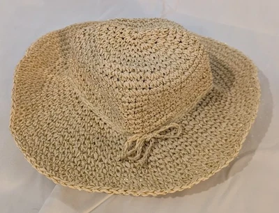 Baby Gap Straw Hat Gold Metallic Blended Sz S/M - Image 1 of 4
