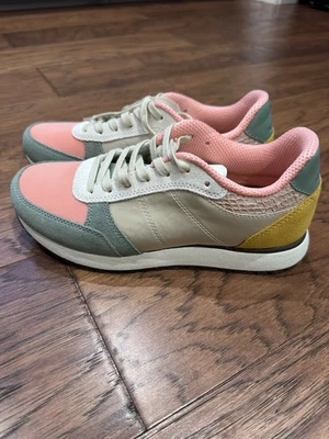 WOMENS RONJA SNEAKER - PINK/SAND MESH/LEATHER/SUEDE SIZE 6.5 - Image 1 of 4