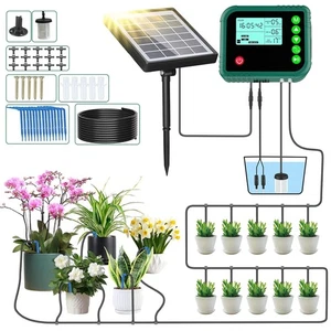 Solar Bewässerungssystem Pflanzenbewässerung Automatisch System Mit Timer Kit DE - Bild 1 von 13