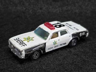 1/64 Scale 1970's Dodge Monaco Highway Patrol Sheriff Police Car - Yatming 1031 - Image 1 of 4