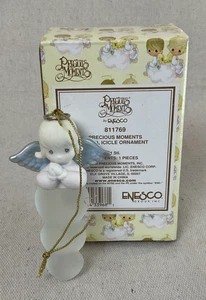 Momenti Preziosi Angelo Ghiaccio Decorazione Natalizia Enesco 2000 - Foto 1 di 4