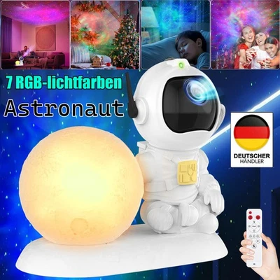 Astronaut LED Sternenhimmel Projektor Kinder Galaxy Projector Lampe Nachtlichter - Bild 1 von 4