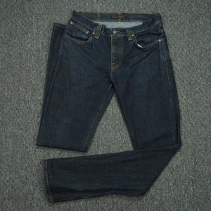 Nudie Jeans Herren 32x34 Blau Grim Tim Organic Denim 5 Pocket Straight - Bild 1 von 13