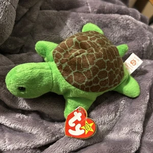 Original Beanie Babies "Speed" The Turtle 1993 Retirado con Etiquetas Raro Ty - Imagen 1 de 6