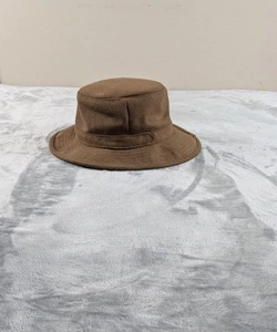 Duluth Trading Crusher Hat Men Large Brown Wool Blend Fitted Plaid Lined Winter - Picture 1 of 10