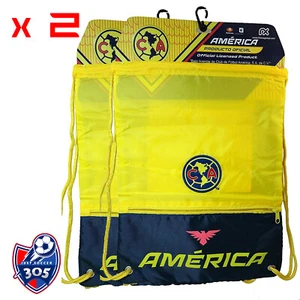2 club america cinch bag sack soccer book drawstring official merchandise combo  - Picture 1 of 3
