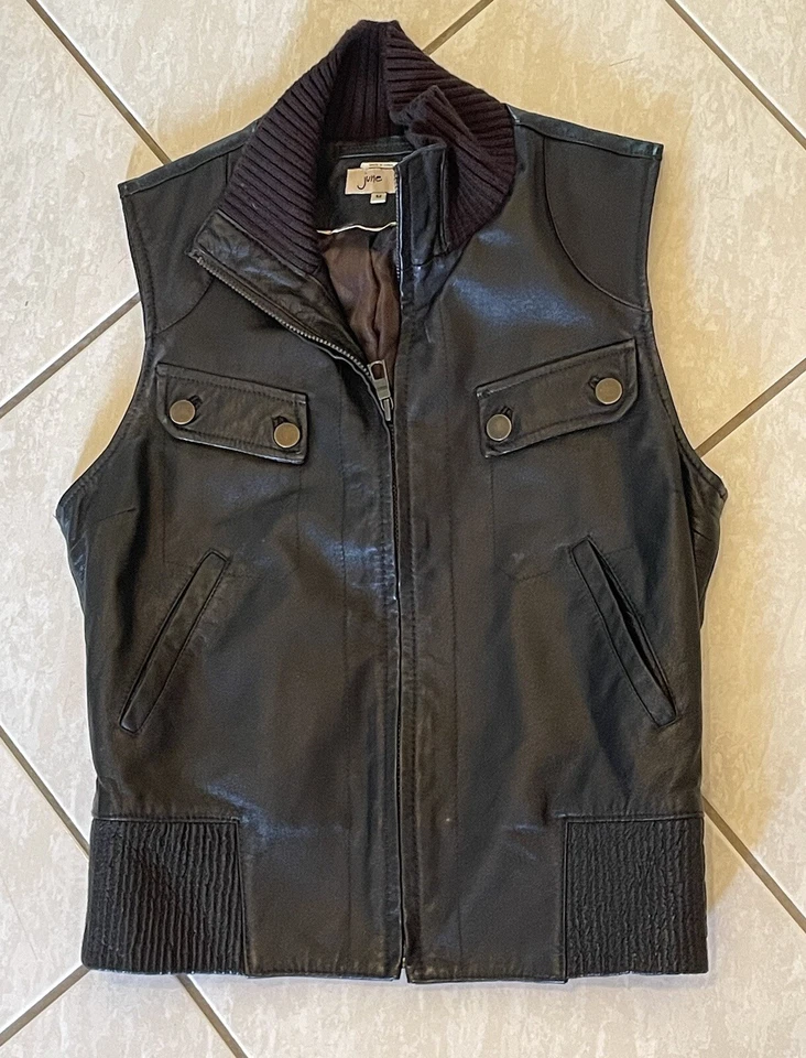 Chaleco de cuero para mujer June - mediano  Foto 1 de 4