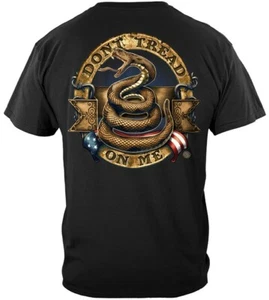 Don't Tread On Me Short sleeve T Shirt Rattlesnake Gadsden Flag Design - Picture 1 of 3