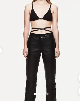 Nuevo Nuevo con etiquetas $199 Pantalones Zara Cuero Negro Unidad.02 Talla S 3461/286 Foto 1 de 4