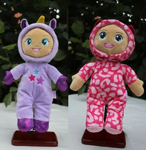 poupée peluche Mon bébé Cabrioles violet licorne + chat rose 25 Cm - Imagen 1 de 14