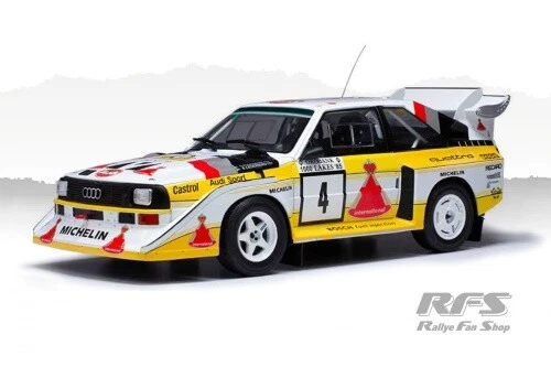 Audi Sport Quattro S1 E2 1000 Lakes Rally Rally 1985 Blomqvist 1:18 IXO - Image 1 of 1