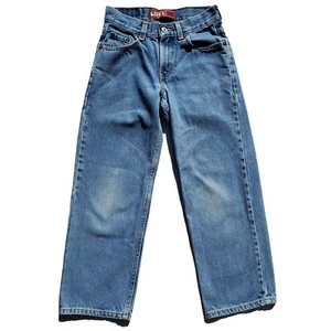 LEVIS Boys 10R 550 Relaxed 25x25 (25x23) Medium Wash Straight Leg 100% Cotton - Picture 1 of 15