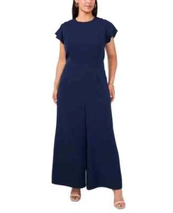 Tuta MSK taglie forti svolazzante-manica cravatta-back, blu navy, taglia - 18W (senza etichetta) - Foto 1 di 4