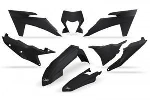 kit plastiche carene Ktm Exc 150 250 300 350 450 500 2024 nero con portafaro - Imagen 1 de 1