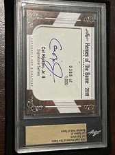 2018 Leaf Baseball HEROS OF THE GAME CAL RIPKEN JR CUT SIGNATURE #d 389/1000