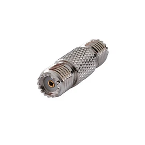 2-Pack Mini-UHF Female to Female RF Coaxial Adapter Connector For Coax Cable - Picture 1 of 3