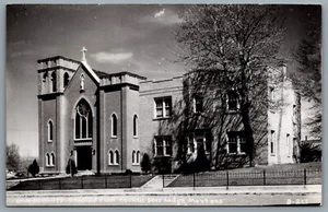Postcard RPPC c1940s Deer Lodge MT Immaculate Conception Church - Picture 1 of 2