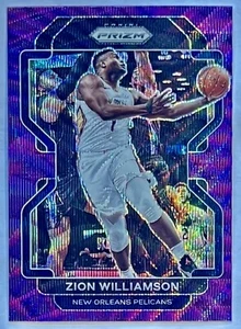 ZION WILLIAMSON 2021-22 Panini Prizm PURPLE WAVE Parallel Card #108 NO PELICANS - Picture 1 of 1