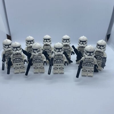 LEGO Star Wars Clone Trooper Phase 2 Minifigures X10 From 75372. - Image 1 of 4