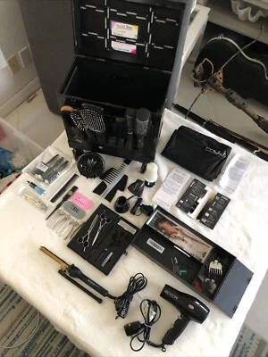 22 Accesorios Paul Mitchell Estuche Rígido de Viaje Rodante Peluquería Foto 1 de 4