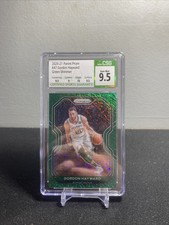 2020-21 Prizm Gordon Hayward Green Shimmer Prizm #2/5 CSG 9.5 Celtics
