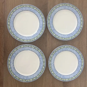 Wedgwood Set Of 4 WATERCOLOUR Salad Dessert Plates 8-1/4" Blue and Green - Picture 1 of 3