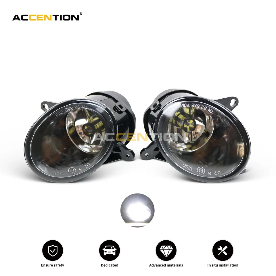 2Pcs LED Fog Light Lamp For Audi A6 C5 2003 2004 A6 C5 S6 Quattro 2002-2005 - Image 1 of 4