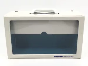 Panasonic Video Cassettes Vintage Storage Case - Retro Clear Front - 4.5x8x13.5 - Picture 1 of 7