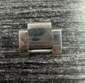 Original Rolex Oyster Brillante Acero Inoxidable 15.5 mm Eslabón Estilo Antiguo - Imagen 1 de 5