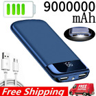 9000000mAh Power Bank Fast Charger Battery Pack Portable 2 USB for Mobile Phone