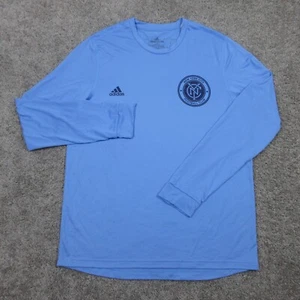 New York City Football Club Shirt Mens Large Blue Adidas Creator Tee Soccer NYC - Picture 1 of 10