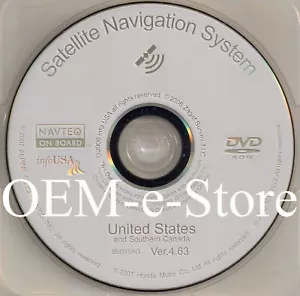 2006 2007 2008 Acura RL MDX TSX Honda Accord Navigation DVD U.S CAN Map Ver 4.63 - Picture 1 of 3