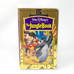 The Jungle Book VHS 1997 30th Anniversary Limited Edition Disney Masterpiece - Picture 1 of 9