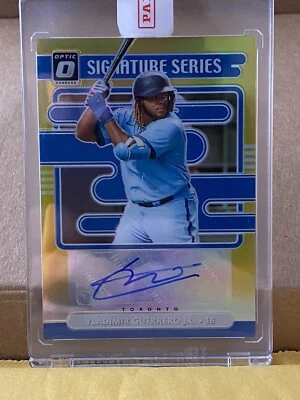 Vladimir Guerrero Jr Auto Optic Baseball Gold Signature Series - Image 1 of 3