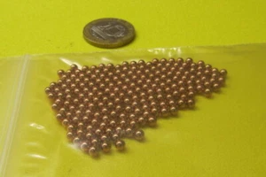 260 Brass Solid Balls 1/8" Dia. +/-.001", 100 Pcs - Picture 1 of 9