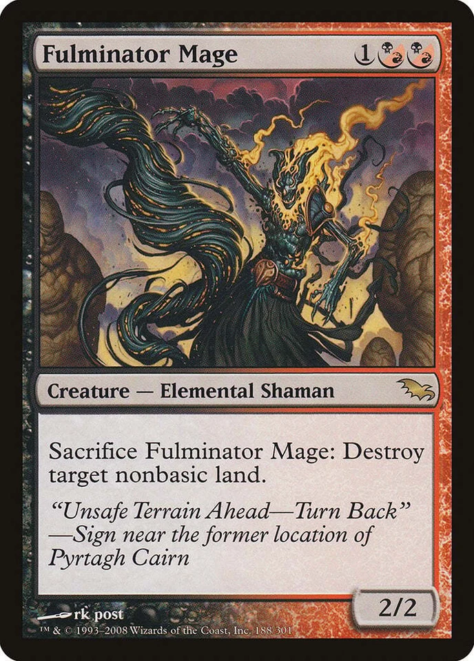 Fulminator Mage Shadowmoor PLD Rare MAGIC THE GATHERING MTG CARD ABUGames - Image 1 of 1