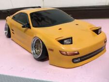 ABC Hobby 1/10 RC Car Painted Body Toyota MR2 SW20 Yellow with GT Wing