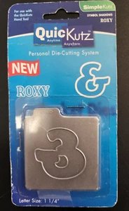 QUICKUTZ Roxy Ampersand Symbol Shadow 2x2 Singlekutz Die SES-06-1 - Picture 1 of 1