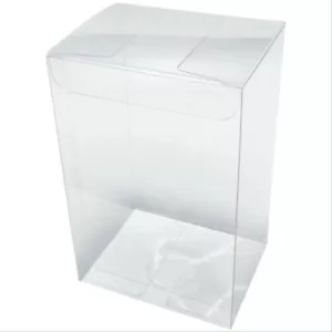 50 Pack of 5x8cm Clear PVC Plastic Folding Packaging Small rectangle/square Boxe - Picture 1 of 7