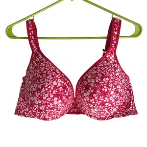 REGGISENO DONNA PIZZO FANTASIA FLOREALE ROSSO MARCA FORTUNATA TAGLIA 42D - Foto 1 di 5