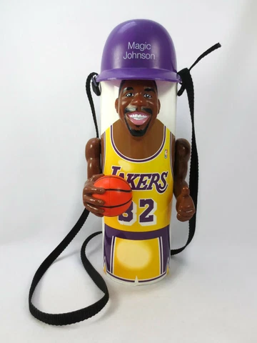 Vintage Magic Johnson LA Lakers Puppet Kooler 1989 Freezer Can Drink Cooler Cover