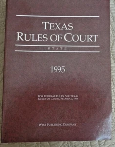 Texas Rules of Court-State 1995 West Publishing Co. - Picture 1 of 7