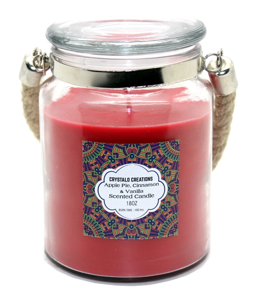 Crystalo Creations 3 in 1 Scented Candle with Rope Handle 18 Ounce Burn 100Hrs - Image 1 of 1