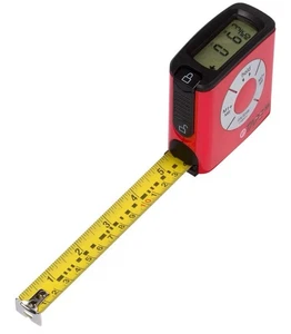 eTape 16 Feet LCD Digital Measuring Tape Large Display RED New Sealed In Package - Picture 1 of 5