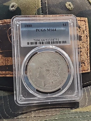 1880 Morgan Silver Dollar PCGS MS-64 Beautiful Coin #49 - Image 1 of 4