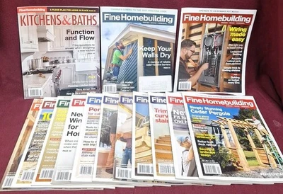Lot of 15 Issues of Fine Homebuilding Magazines 2017-2020 Years - Image 1 of 4